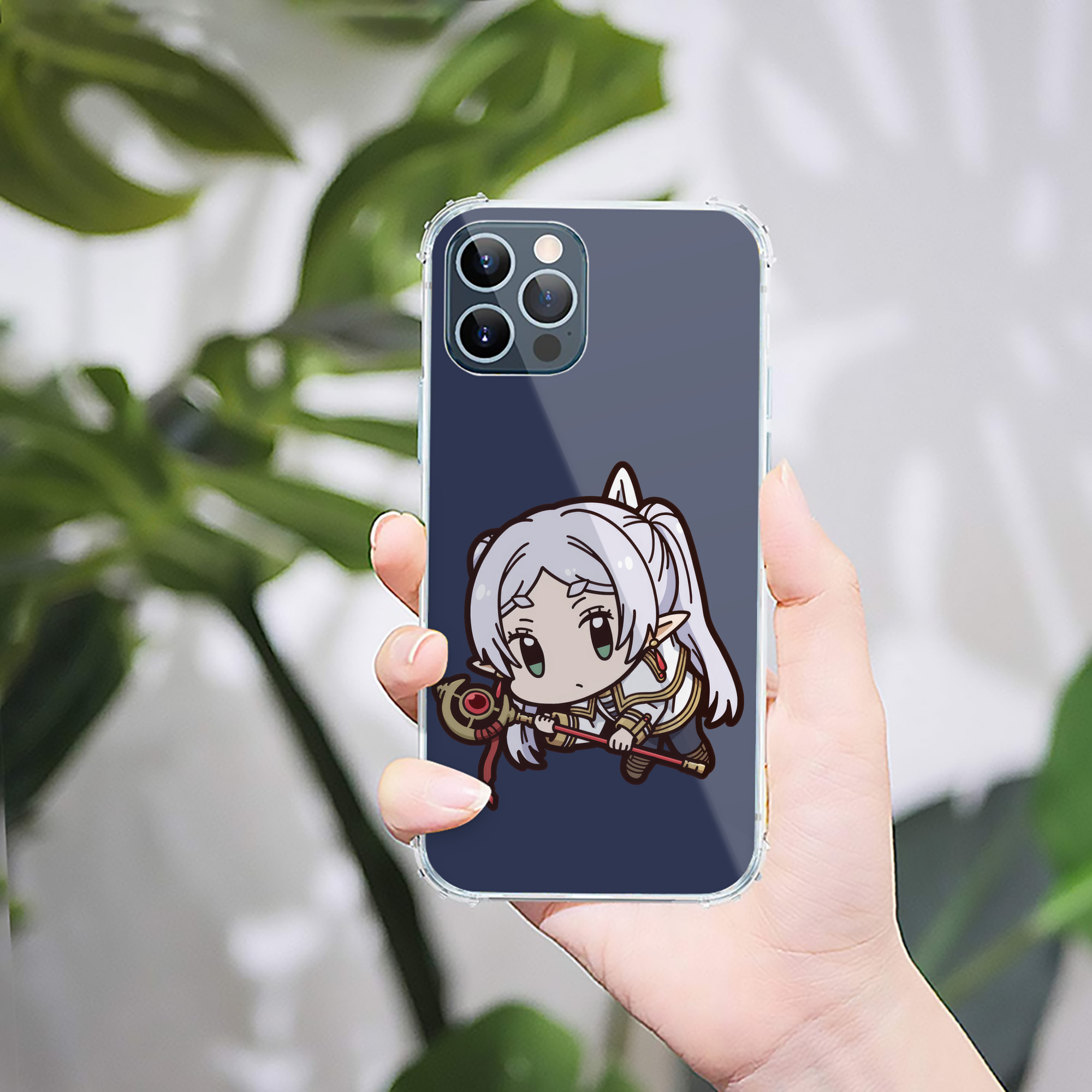 （画像用） 葬送のフリーレン Frieren 【iPhone 12シリーズ対応】透明スマホケース（クリアソフトケース）